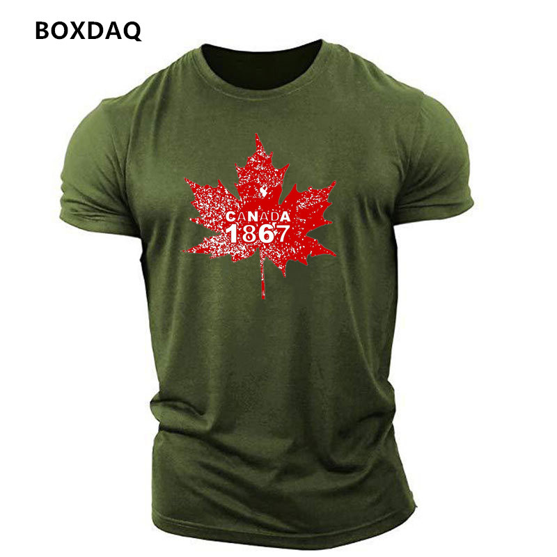 Street Fashion Canada - T-shirts pour hommes à motif feuille