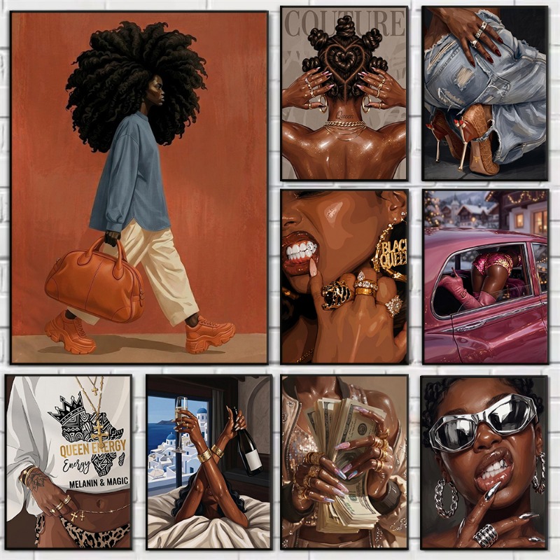 Queen Street Fashion - Affiche Afro Street Queen Hip-hop Fille