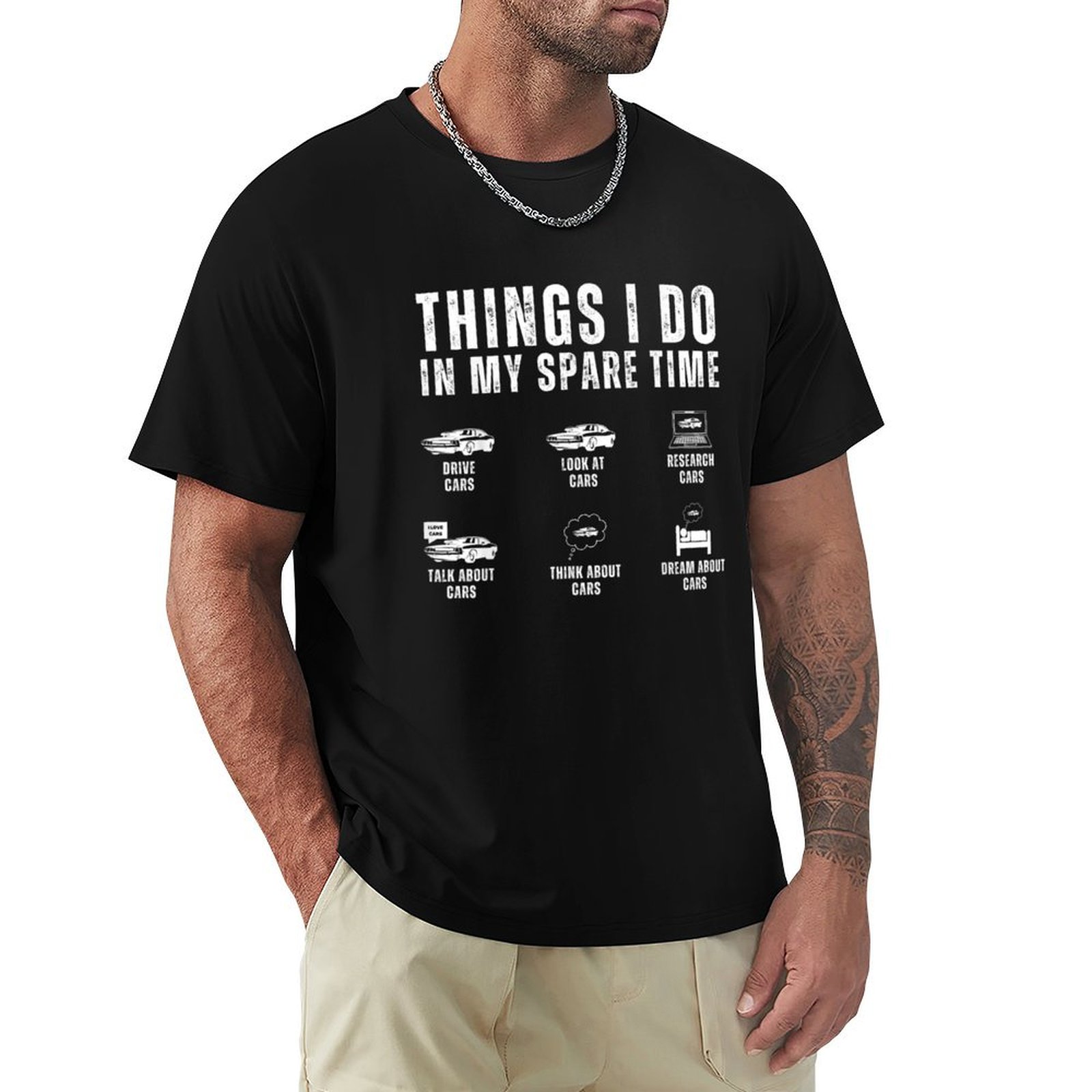 Street Fashion For Short Guys - T-shirt décontracté pour homme, amoureux de