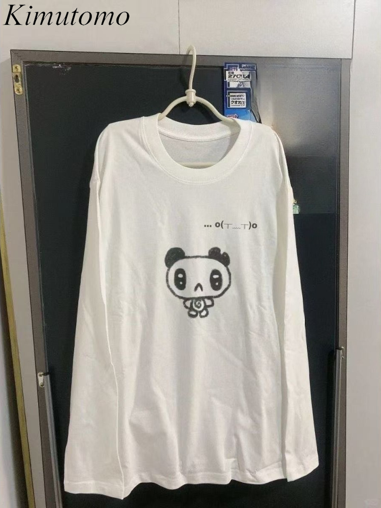 Street Fashion Y2K - Kimutomo t-shirts femmes dessin animé imprimé