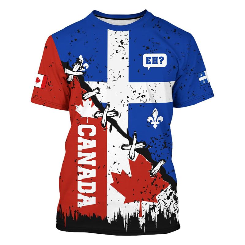 T-shirt imprimé en 3D pour hom - Street Fashion Canada avis et prix