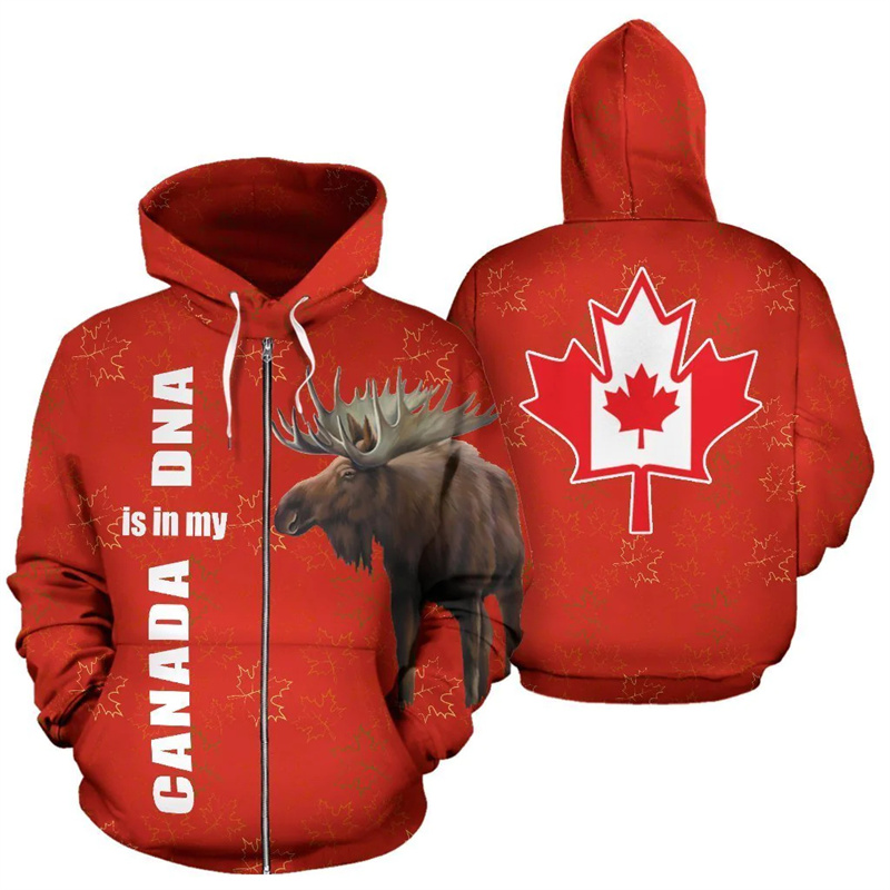 Sweat à capuche Canada Moose,  - Street Fashion Canada avis et prix