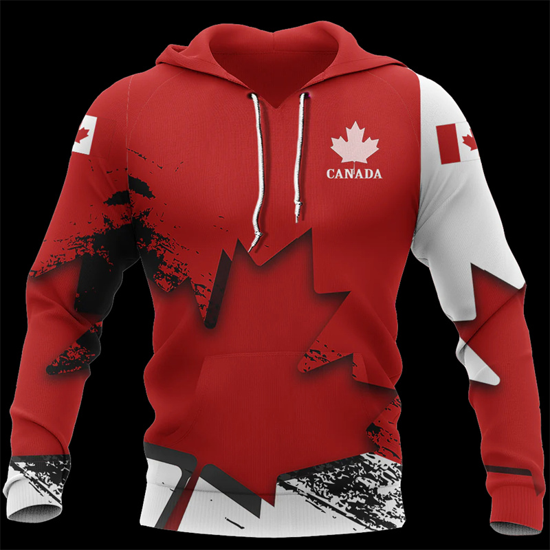 Sweat à capuche imprimé cuir c - Street Fashion Canada avis et prix