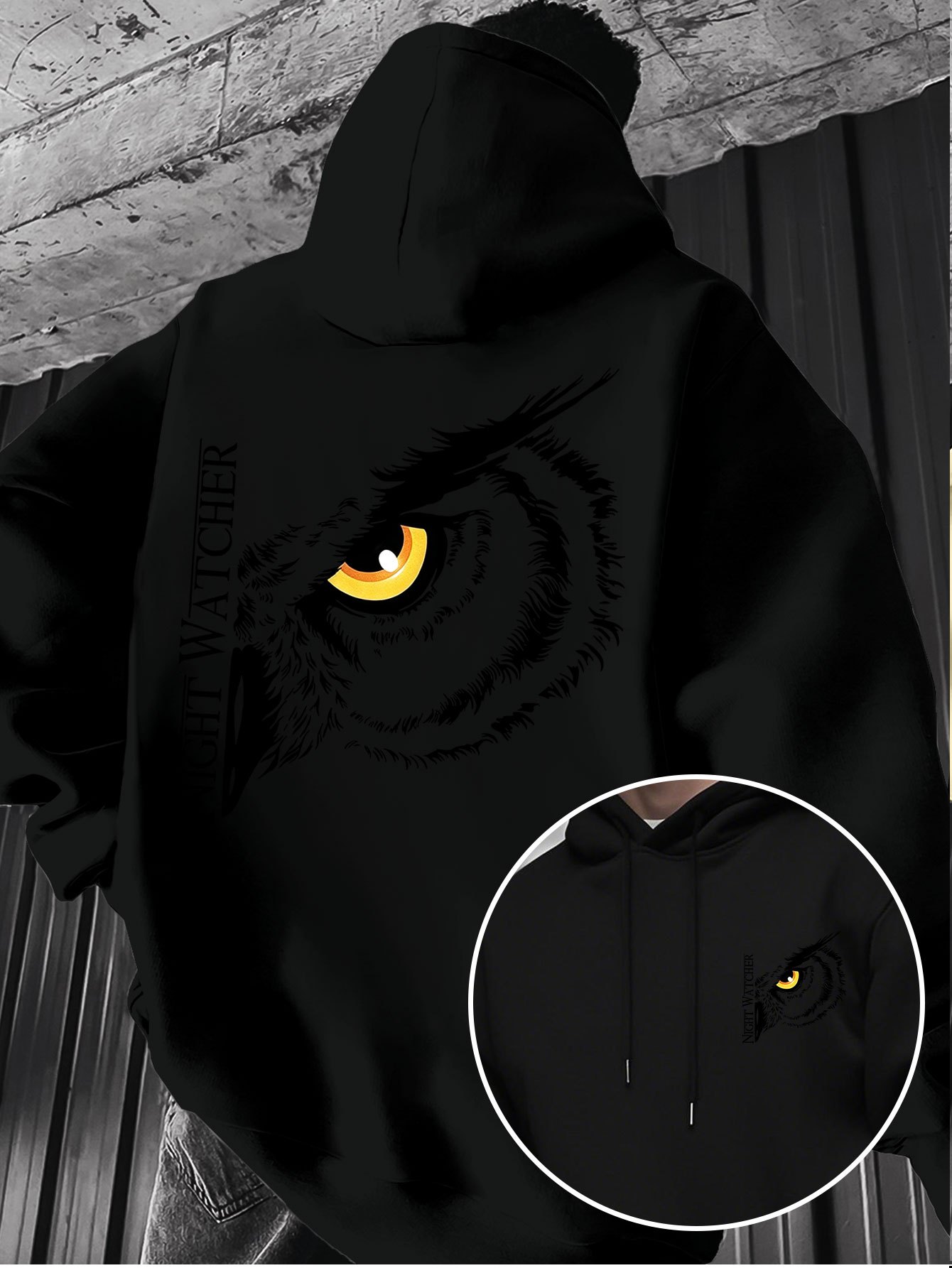 Sweat à capuche imprimé avec m - Fashion Street Night avis et prix