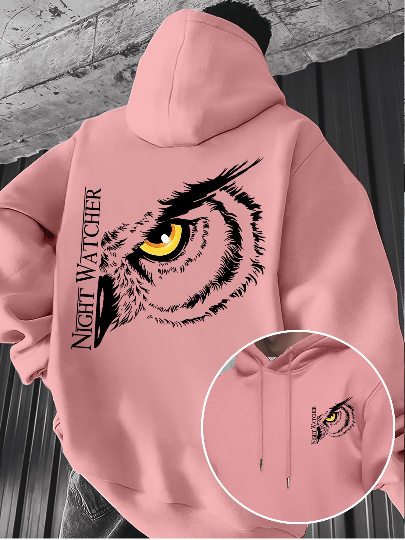 Sweat à capuche imprimé avec m - Fashion Street Night avis et prix